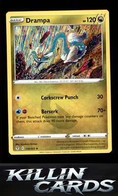 Drampa 119/203 Pokemon Rare SWSH07: Evolving Skies Card NM