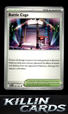Battle Cage - 085/094 085/094 Pokemon Uncommon ME02: Phantasmal Flames Card NM