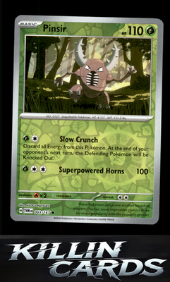 Reverse Holofoil Pinsir - 003/167 003/167 Pokemon Common SV06: Twilight Masquera