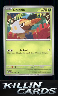 Grubbin 017/217 Pokemon Common ME: Ascended Heroes Card NM