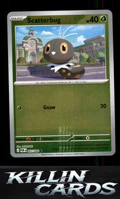 Reverse Holofoil Scatterbug 007/088 Pokemon Common ME03: Perfect Order Card NM