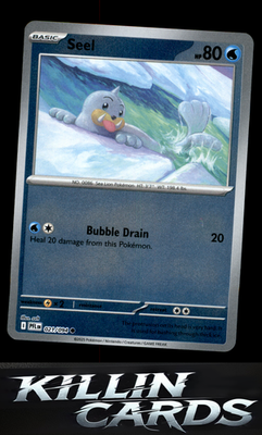 Reverse Holofoil Seel 021/094 Pokemon Common ME02: Phantasmal Flames Card NM