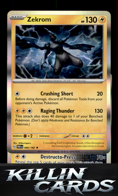Zekrom 066/182 Pokemon Rare SV04: Paradox Rift Card NM