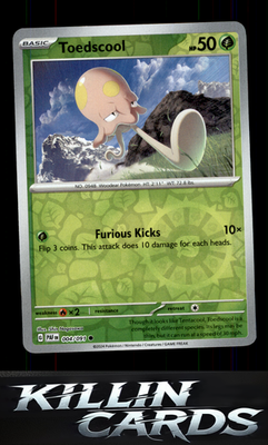 Reverse Holofoil Toedscool - 004/091 004/091 Pokemon Common SV: Paldean Fates Ca
