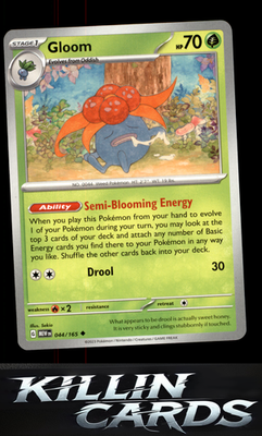 Gloom 044/165 Pokemon Uncommon SV: Scarlet & Violet 151 Card NM