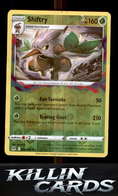 Shiftry 013/196 Pokemon Holo Rare SWSH11: Lost Origin Card NM