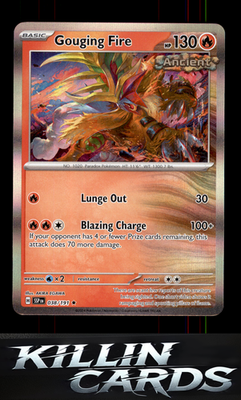 Gouging Fire 038/191 Pokemon Rare SV08: Surging Sparks Card NM