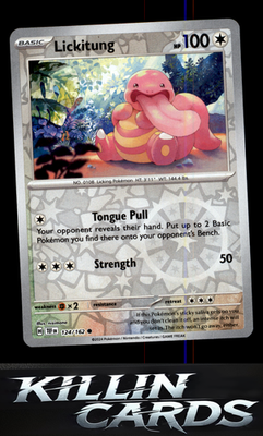 Reverse Holofoil Lickitung - 124/162 124/162 Pokemon Common SV05: Temporal Force