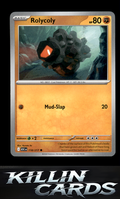 Rolycoly 118/217 Pokemon Common ME: Ascended Heroes Card NM