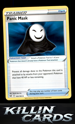 Panic Mask 165/196 Pokemon Uncommon SWSH11: Lost Origin Card NM