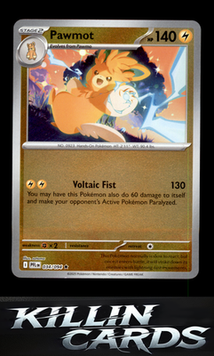 Reverse Holofoil Pawmot 034/094 Pokemon Rare ME02: Phantasmal Flames Card NM