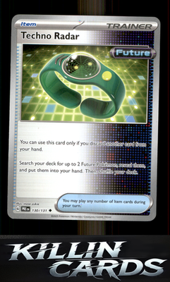 Techno Radar 130/131 Pokemon Uncommon SV: Prismatic Evolutions Card NM