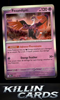 Fezandipiti 045/131 Pokemon Rare SV: Prismatic Evolutions Card NM