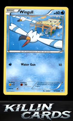 Wingull 18/108 Pokemon Common XY - Roaring Skies Card NM