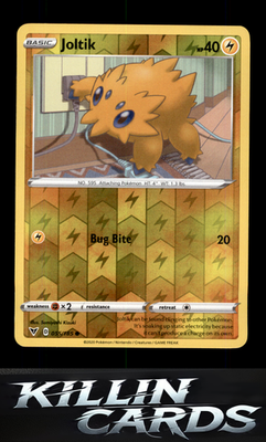 Reverse Holofoil Joltik 055/185 Pokemon Common SWSH04: Vivid Voltage Card NM