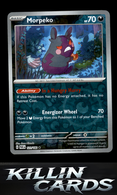 Reverse Holofoil Morpeko - 121/182 121/182 Pokemon Rare SV04: Paradox Rift Card
