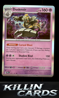 Dusknoir 037/131 Pokemon Rare SV: Prismatic Evolutions Card NM