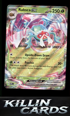 Rabsca ex 025/182 Pokemon Double Rare SV10: Destined Rivals Card NM