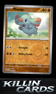 Reverse Holofoil Phanpy 048/091 Pokemon Common SV: Paldean Fates Card NM