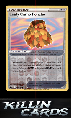 Reverse Holofoil Leafy Camo Poncho 160/195 Pokemon Uncommon SWSH12: Silver Tempe