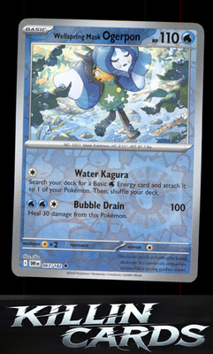 Reverse Holofoil Wellspring Mask Ogerpon 067/182 Pokemon Uncommon SV10: Destined