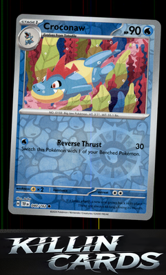 Reverse Holofoil Croconaw 040/162 Pokemon Common SV05: Temporal Forces Card NM