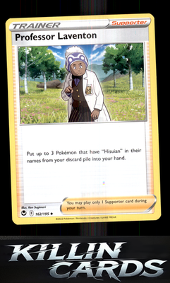 Professor Laventon 162/195 Pokemon Uncommon SWSH12: Silver Tempest Card NM