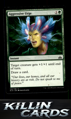 Aggressive Urge 122 Magic C Rivals of Ixalan Card NM