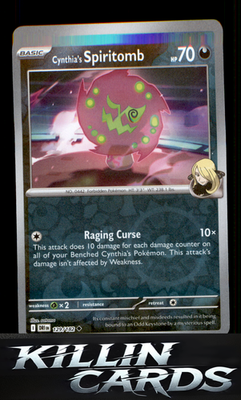 Reverse Holofoil Cynthia's Spiritomb 129/182 Pokemon Uncommon SV10: Destined Riv