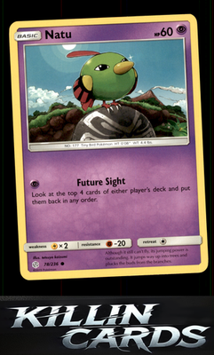 Natu 78/236 Pokemon Common SM - Cosmic Eclipse Card NM