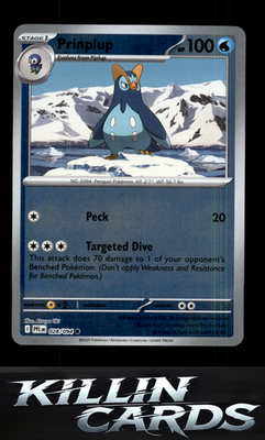 Reverse Holofoil Prinplup 028/094 Pokemon Common ME02: Phantasmal Flames Card NM