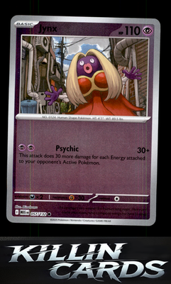 Reverse Holofoil Jynx 057/132 Pokemon Common ME01: Mega Evolution Card NM