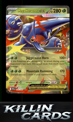 Mega Heracross ex - 004/094 004/094 Pokemon Double Rare ME02: Phantasmal Flames