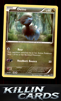 Deino 84/114 Pokemon Common XY - Steam Siege Card NM