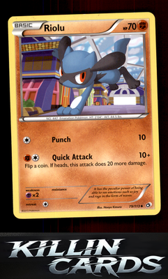 Riolu 79/113 Pokemon Uncommon Legendary Treasures Card LP