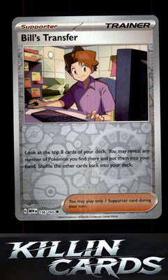 Reverse Holofoil Bill's Transfer - 156/165 156/165 Pokemon Uncommon SV: Scarlet