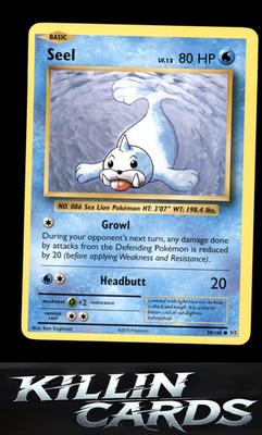 Seel 28/108 Pokemon Common XY - Evolutions Card NM
