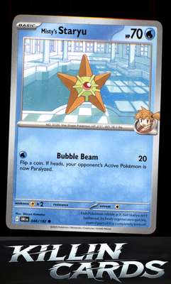 Misty's Staryu 046/182 Pokemon Common SV10: Destined Rivals Card NM