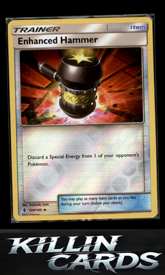 Reverse Holofoil Enhanced Hammer 124/145 Pokemon Uncommon SM - Guardians Rising