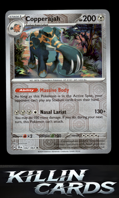 Reverse Holofoil Copperajah 042/064 Pokemon Rare SV: Shrouded Fable Card NM
