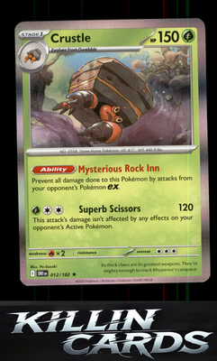 Crustle - 012/182 012/182 Pokemon Rare SV10: Destined Rivals Card NM