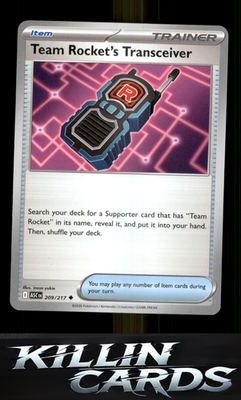 Team Rocket's Transceiver - 209/217 209/217 Pokemon Uncommon ME: Ascended Heroes