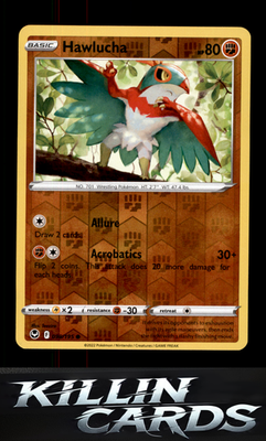 Reverse Holofoil Hawlucha 098/195 Pokemon Common SWSH12: Silver Tempest Card NM