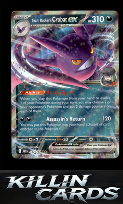 Team Rocket's Crobat ex - 122/182 122/182 Pokemon Double Rare SV10: Destined Riv