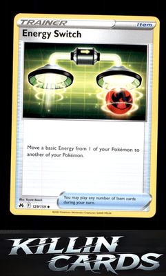 Energy Switch 129/159 Pokemon Uncommon SWSH: Crown Zenith Card NM
