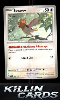 Spearow 021/165 Pokemon Common SV: Scarlet & Violet 151 Card NM