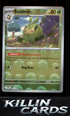 Swadloon (Poke Ball Pattern) 002/086 Pokemon Common SV: White Flare Card NM