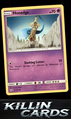 Honedge (93) 93/236 Pokemon Common SM - Unified Minds Card NM