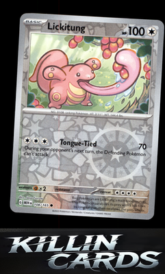 Reverse Holofoil Lickitung 108/165 Pokemon Common SV: Scarlet & Violet 151 Card
