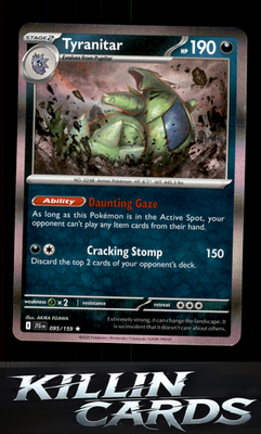 Tyranitar 095/159 Pokemon Rare SV09: Journey Together Card NM